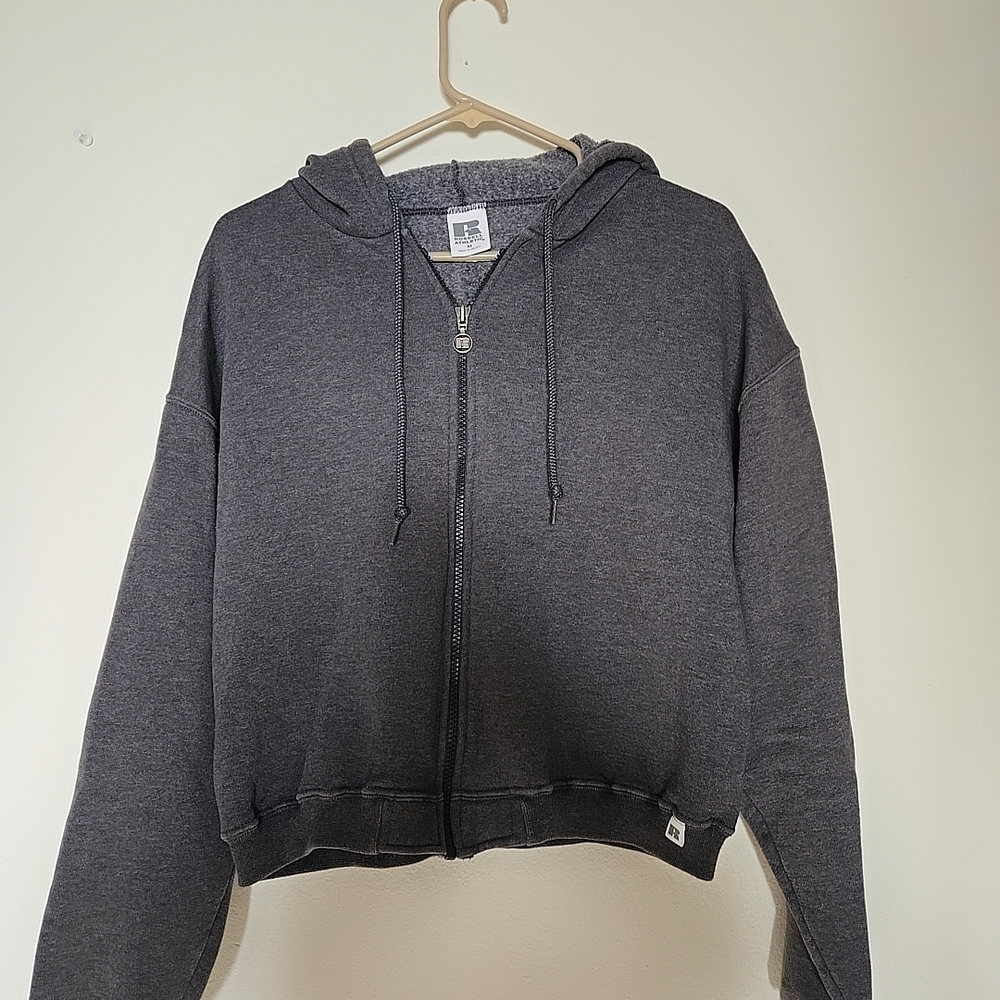 Gray Zip-Up Hoodie